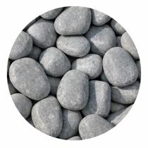 Pedra de Seixo Cinza nº 02 7 Litros Natural, Decorativa e Versátil