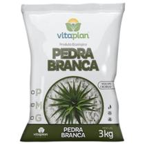 Pedra Decorativa Brita Branca Pequena (3kg) VITAPLAN Pedra Decorativa Brita Branca Pequena (3kg) VITAPLAN