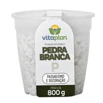 Pedra Decorativa Brita Branca Pequena (800G) Vitaplan