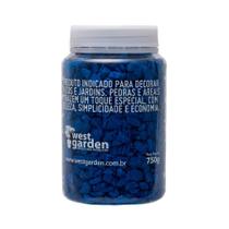 Pedra Decorativa West Garden Azul para Jardim 750 g