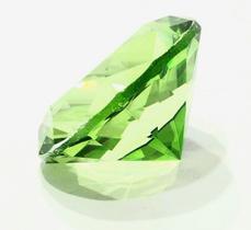 Pedra do poder diamante peso de papel vidro jóia - verde - Atabaska Mix