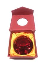 Pedra Do Poder Diamante Peso De Papel Vidro Jóia - Vermelha - Atabaska Mix