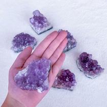 Pedra Drusa Ametista Bruta Diversos Tamanhos - Proteção Stress Ansiedade - Pedras Naturais