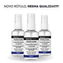 Pedra Hume Kit com 3 de 60ml Desodorante Spray