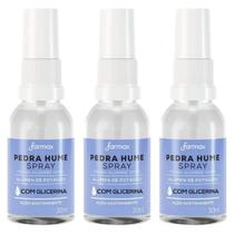 Pedra hume spray com glicerina 30ml farmax com 3und