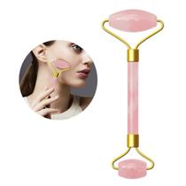 Pedra Jade Rolo Massageador Facial Sem Estresse Facial Rosa