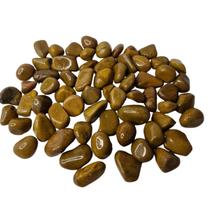 Pedra Jaspe Amarelo 1 A 2 Cm Rolada 250G Natural