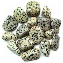 Pedra Jaspe Dalmata Rolada até 2cm Cristal Natural para Equilíbrio e Criança Interior - Hadu Esotéricos e Religiosos