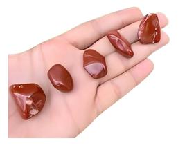 Pedra Jaspe Vermelho Rolada 250g Natural Vitalidade Coragem Chakra Terra