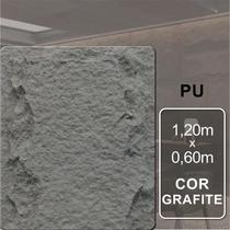 Pedra Leve Decorativa Grafite 1,20m x 0,60m 5cm espessura