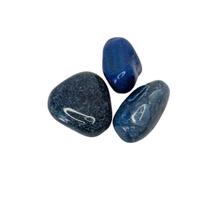 Pedra Natural Ágata Azul 4 A 6 Cm Rolada 250 Gramas