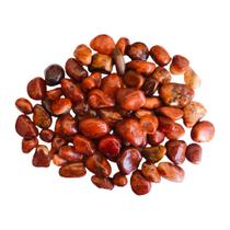 Pedra Natural Ágata Cornalina Rolada Polida 2-3cms - 500g