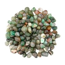 Pedra Natural Ágata Verde Rolada Polida 1-2cms - 500g - Equilíbrio Pedras Naturais