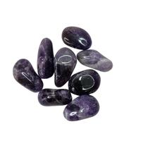 Pedra Natural Ametista Chevron 3 A 6 Cm Rolada 250 Gramas