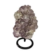 Pedra Natural Drusa de Ametista in Natura com Base 300g