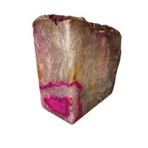 Pedra Natural Geodo Ágata Rosa 2,1 kilo