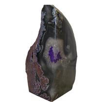 Pedra Natural Geodo Ágata Roxa 1,1 kg a 1,2 kg Decoração