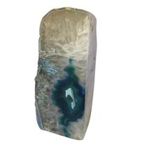 Pedra Natural Geodo Ágata Verde 1,7 Kg Decoração