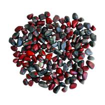 Pedra Natural Jaspe Sanguíneo Rolada Polida 0,5-1cm - 500g