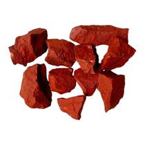 Pedra Natural Jaspe Vermelho Bruta 3-5cms - 500g - Equilíbrio Pedras Naturais