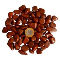 Pedra Natural Jaspe Vermelho Rolada Polida 1-2cm - 250g