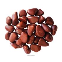 Pedra Natural Jaspe Vermelho Rolada Polida 2-3cms - 500g Pedra Natural Jaspe Vermelho Rolada Polida 2-3cms - 500g