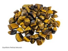 Pedra Natural Olho De Tigre Rolada Polida 1-2cms - 250g