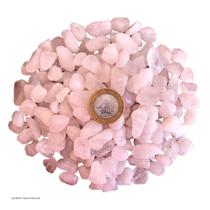 Pedra Natural Quartzo Rosa Rolada Polida 0,5-1cm - 250g - EQUILIBRIO