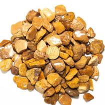 Pedra Natural Rolada Jaspe Amarelo 5kg - 20 a 35mm Tipo B