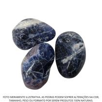 Pedra Natural Sodalita 4 a 6 cm Rolada 250 gramas
