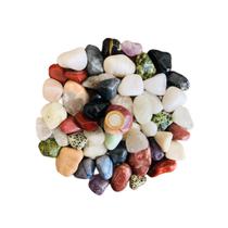 Pedra Natural Sortida Rolada Mista Média 3-4cm - 500g