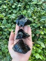 Pedra Obsidiana Negra Natural - Tenda da Luz