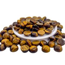 Pedra Olho de Tigre - Cabochão (10mm / 10 peças) pedras naturais