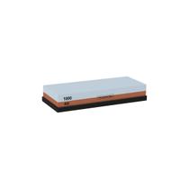Pedra para Afiar Tramontina Profio com Granulação 400 e 1000 Dupla Face com Suporte Emborrachado Pedra para Afiar Tramontina Profio com Granulação 400 e 1000 Dupla Face com Suporte Emborrachado