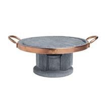 Pedra para Carne e Réchaud Fogareiro Pedra Sabão 27x10cm Rustic Industria São Jose Pedra para Carne e Réchaud Fogareiro Pedra Sabão 27x10cm Rustic Industria São Jose