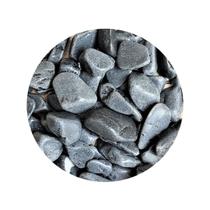 Pedra Para Jardim Seixo Dolomita Preta Nº3 Vaso Planta 15kg