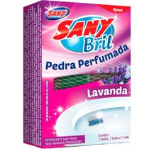 Pedra Perfumada (Detergente Sanitário) com Haste e Rede Lavanda Sany Bril C/ 1