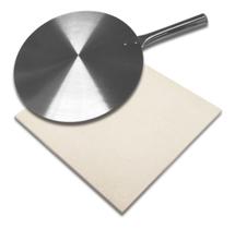 Pedra Placa Refratária 30X30 para Forno e Pá de Pizza Aluminio Qualidade Premium