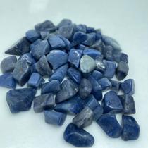 Pedra quartzo azul bruto pacote com 500g - qualidade A