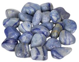 Pedra Quartzo Azul Rolado até 2cm Cristal Natural da Comunicação e Vencer medos - Hadu Esotéricos e Religiosos