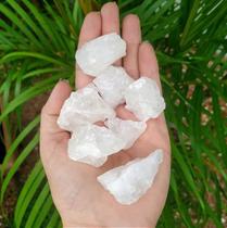 Pedra quartzo branco bruto 3 a 5 cm - alto estima e purificador de ambientes - cristal natural