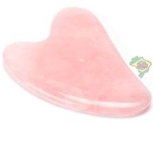 Pedra Quartzo Rosa Guasha Pressão Massageadora Acupuntura Te