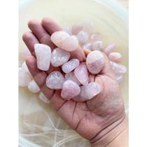 Pedra Quartzo Rosa Rolada 1cm a 4cm - Amor Alegria Paz Stress Ansiedade - Cristal Natural