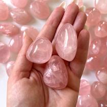 Pedra Quartzo Rosa Rolado 3 a 4cm Cristal natural