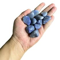 Pedra Rolada Quartzo Azul 3 a 4 cm Pacote 200g - META ATACADO