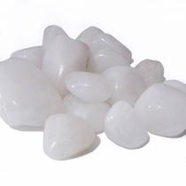 Pedra Rolada Quartzo Branco - Pacote com 250g Pedra Rolada Quartzo Branco - Pacote com 250g