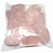 Pedra Rolada Quartzo Rosa - Pacote com 250g Pedra Rolada Quartzo Rosa - Pacote com 250g