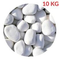 Pedra Seixo Branco de Jardim Dolomita Nº1 - 10kg