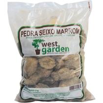 Pedra Seixo Marrom 5kg West Garden