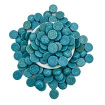 Pedra Turquesa Reconsti - Cabochão (14mm/10peças) Naturais Pedra Turquesa Reconsti - Cabochão (14mm/10peças) Naturais